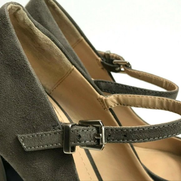 Zara Trafaluc Buckle Strap Platform Block Heels - Picture 5 of 11